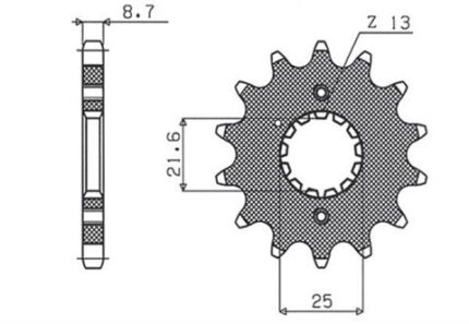 Звезда Sunstar 511.18 аналог JTF513.18