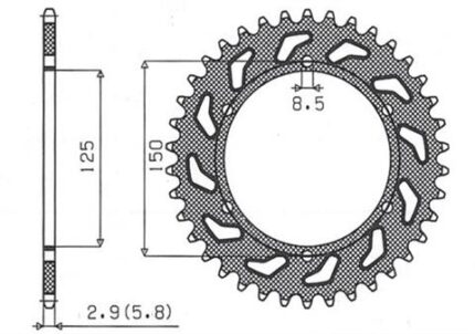 Звезда Sunstar 3547-40 JTR897.40