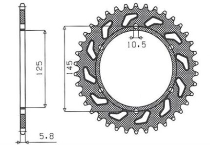 Звезда Sunstar 3541-48 аналог JTR855.48
