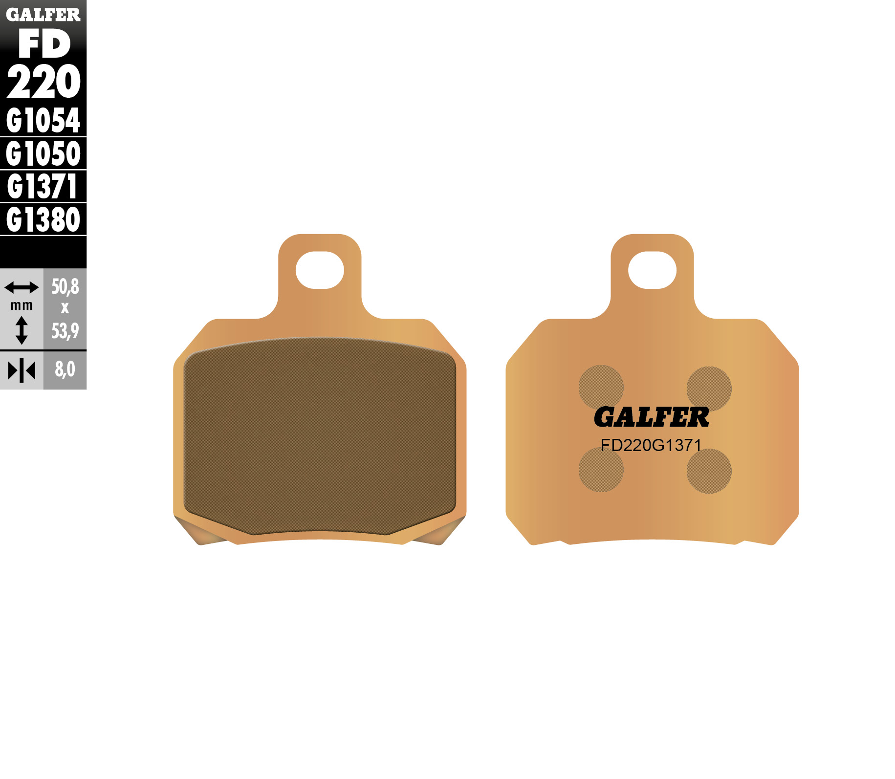 0fc58ea342a1f0f175f5433cdeaee41e.jpg Тормозные колодки Galfer FD220G1371 FA266