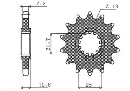 Звезда Sunstar 41416 JTF1586.16