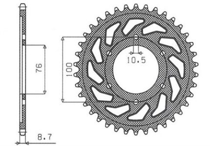 Звезда Sunstar 5226-42 аналог JTR816.42