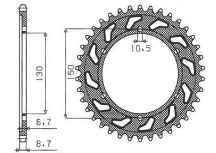 Звезда Sunstar 5601-47 аналог JTR859.47