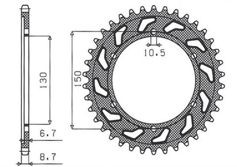 1fb199b6a3ed86e06a6ffd0f62f0cccc.jpg Звезда Sunstar 5601-47 аналог JTR859.47