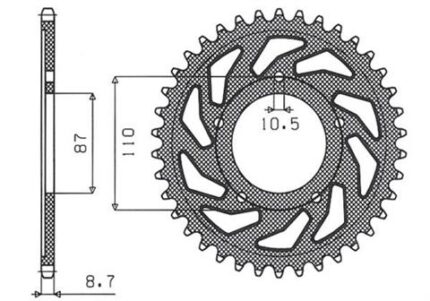 Звезда Sunstar 5383-45 аналог JTR829.45