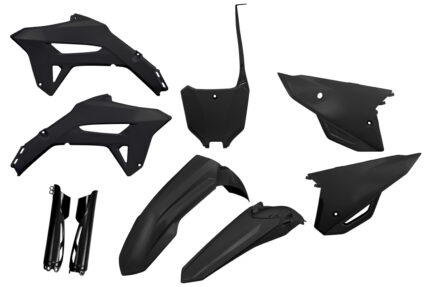 UFO Комплект пластика с защитой перьев Honda CRF 250R 22-24, CRF 450R 21-24 Черный