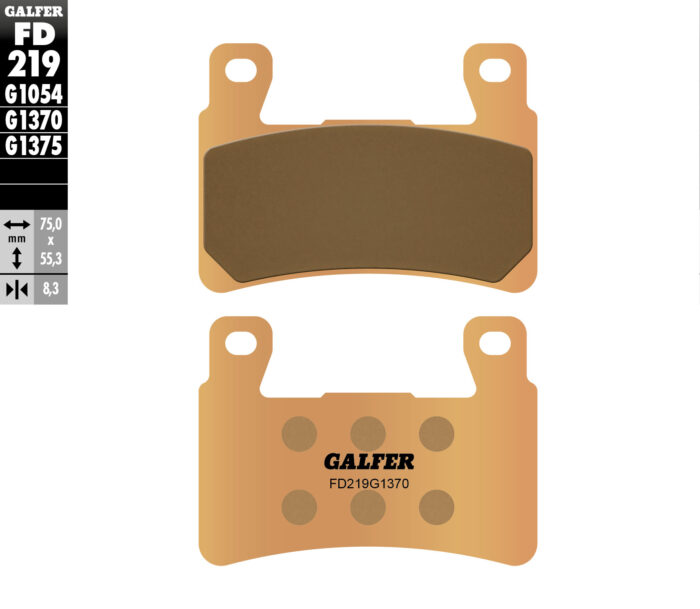 Тормозные колодки Galfer FD219G1370 FA265/FA296