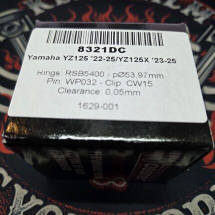 Поршень Wossner 8321DC Yamaha YZ 125 '22-25, YZ 125X '23-25, FANTIC XE 125/XX 125 '23-25 53.97mm