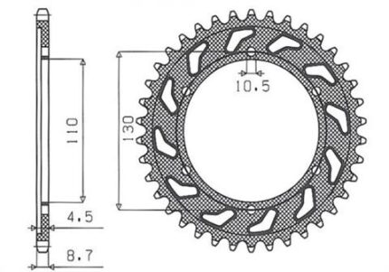 Звезда Sunstar 5474-48 аналог JTR479.48