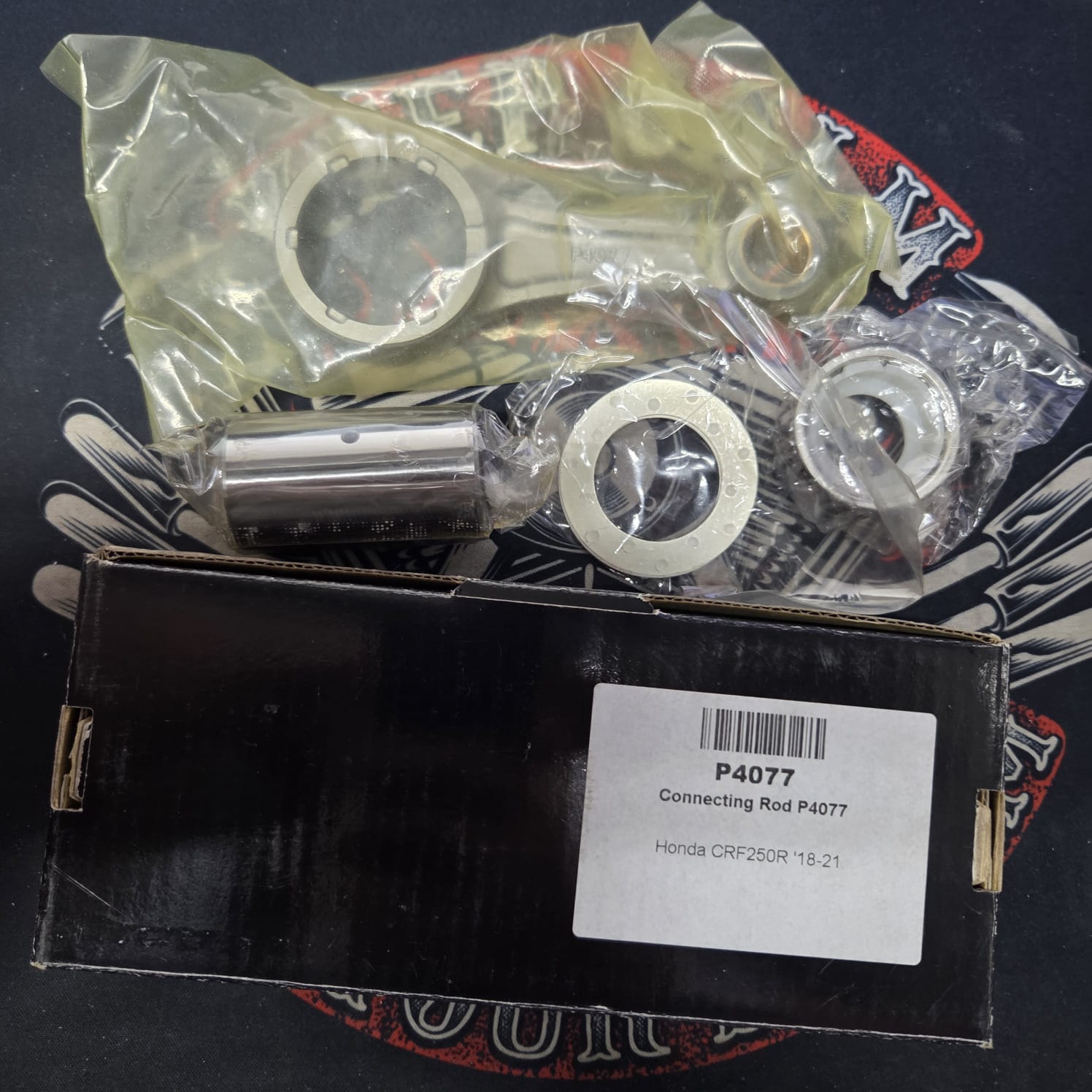 4474cc4ba4a79052c4103bad005dcf48.jpg Шатунная сборка Wossner P4077 Honda CRF 250R 18-24/CRF 250RX 19-24