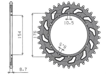 Звезда Sunstar 5695-43 аналог JTR1340.43