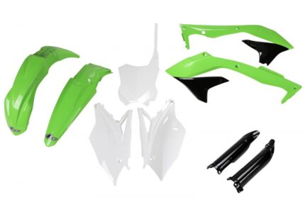 UFO Комплект пластика с защитой вилки Kawasaki KXF 450 '16-'17 KOLOR OEM