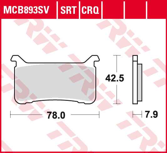 6299a5c81f9da9d012e3dcfc57ee6135.jpg Тормозные колодки TRW MCB893SV FA700
