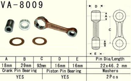 Vesrah Шатун Kawasaki KX 80 98-17, KX 85 98-17, KX100 98-19