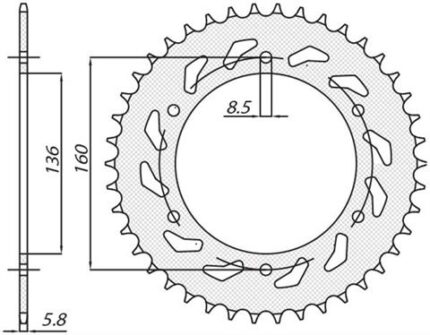 Звезда Sunstar 3637-47 аналог JTR5.47