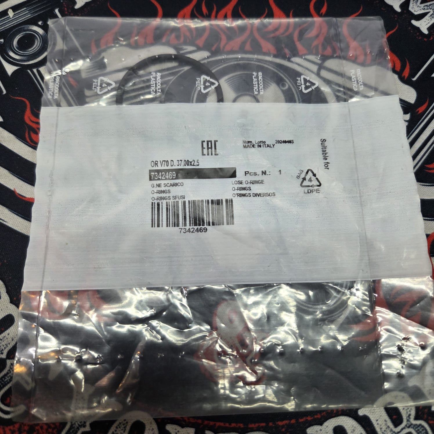 7811247404109489f67ecffd4f64a662.jpg Прокладка глушителя Athena 7342469 O-Ring 37*2.5mm RM YZ CR 80/85