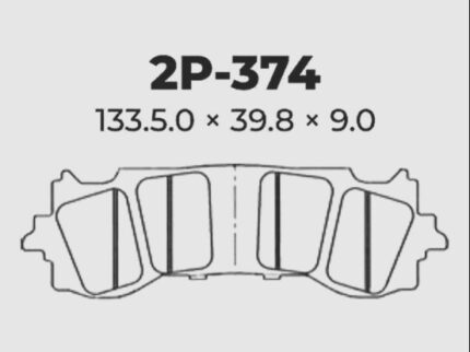 Тормозные колодки Nissin 2P-374ST FA717 GL 1800 18-