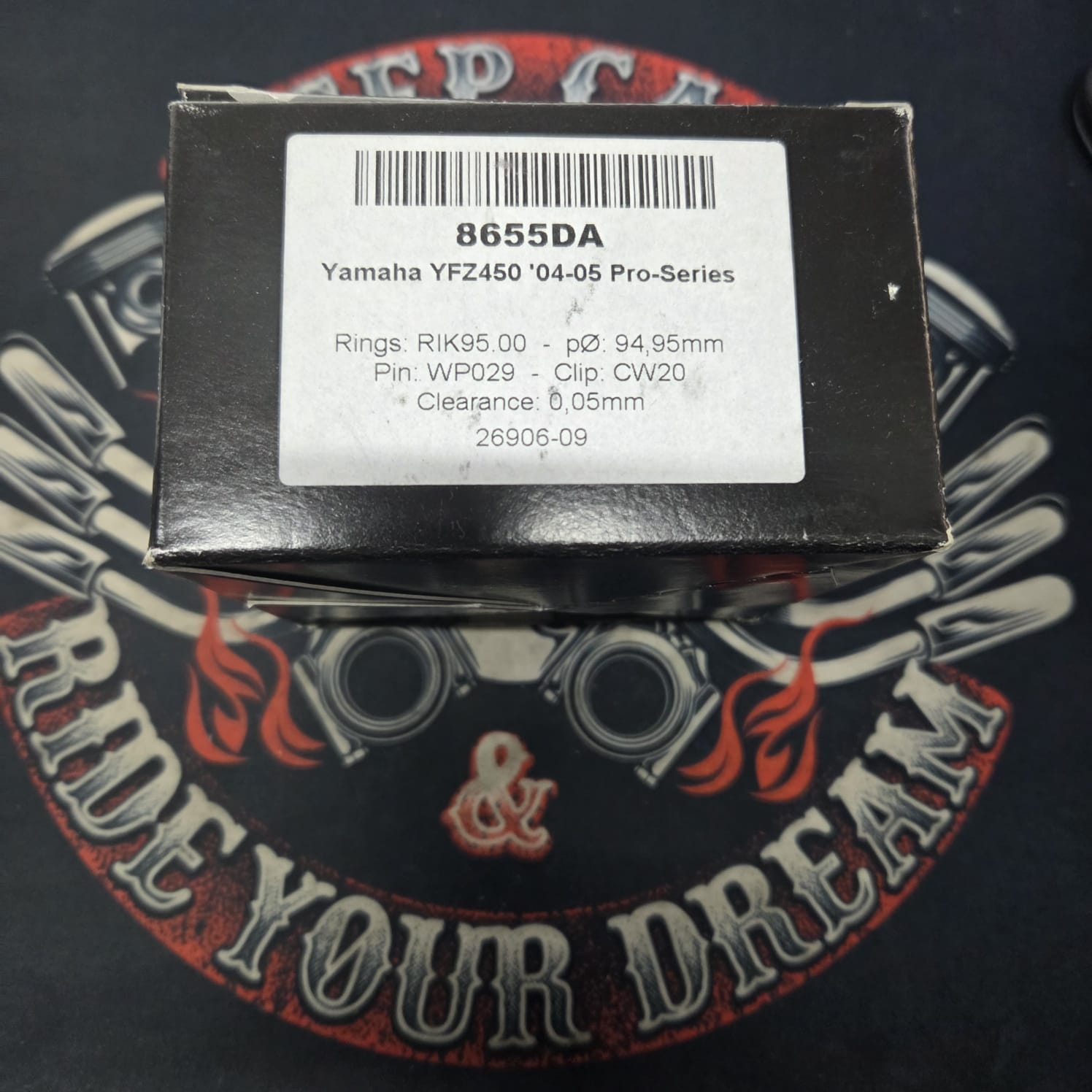 8405fb58dd1da21458a46f5e0aadee9a.jpg Поршень Wossner 8655DA Yamaha YFZ 450 04-05 94.95mm