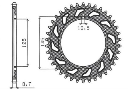 Звезда Sunstar 5544-39 аналог JTR865.39