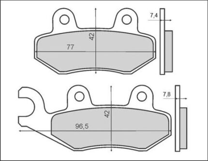BrentaТормозные колодки BR4063 KH135 KH214