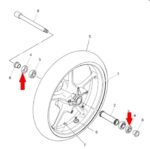 Пыльник колеса Yamaha 93106-28043-00 28*44*7mm