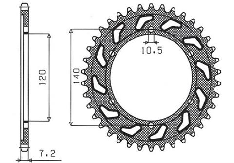 9895884cfd6a36e7f626d85f655d77b6.jpg Звезда Sunstar 4523-44 аналог JTR498.44