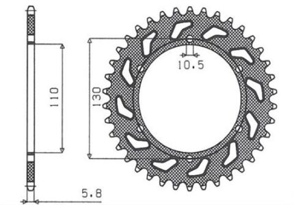 Звезда Sunstar 3471-43 аналог JTR486.43
