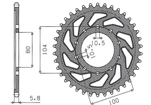 9fded9ccb30413fea3b84108ba50c105.jpeg Звезда Sunstar 3356-40 аналог JTR478.40