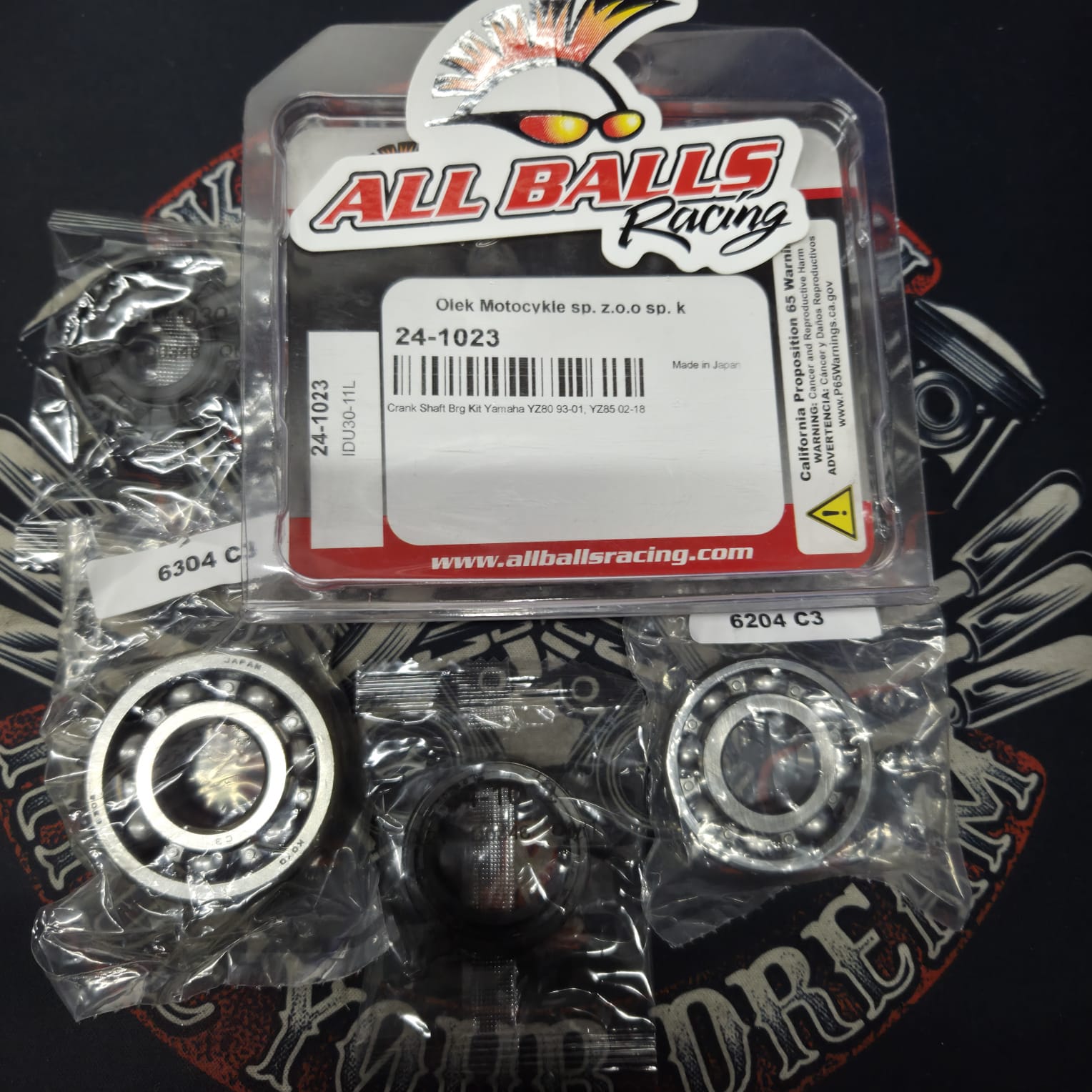 aaf677e238e104348903402ebe2f5cdd.jpg Подшипники коленвала AllBalls 24-1023 Yamaha YZ 80/85 93-18 23.CBS21093
