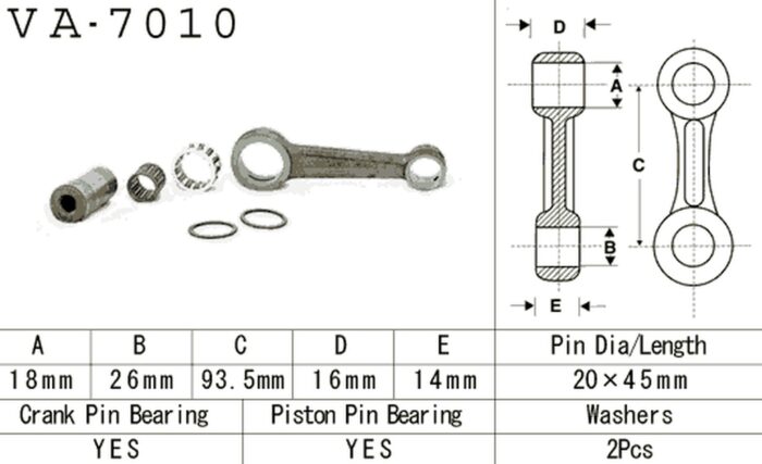 Шатунная сборка Vesrah VA-7010 Suzuki RM 80 90-01