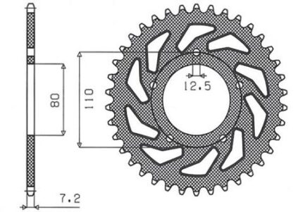 Звезда Sunstar 4335-45 аналог JTR1332.45