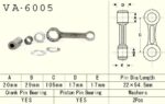 Шатунная сборка Vesrah VA-6005 Yamaha YZ 125 86-00