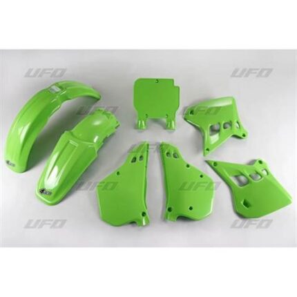 UFO Комплект пластика Kawasaki KX 125 90-91 цвет зеленый