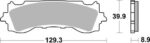 Тормозные колодки SBS 952HS FA717 Honda GL 1800 18-25