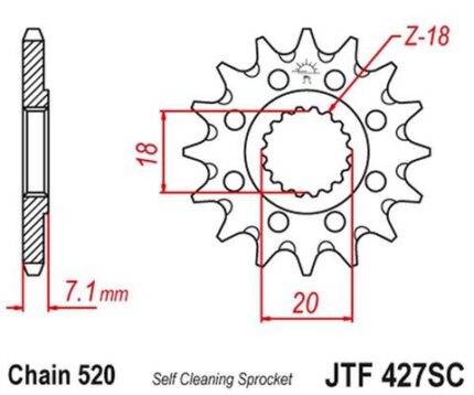 Звезда JT JTF427.13SC