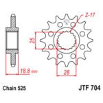 Звезда JT JTF704.16RB
