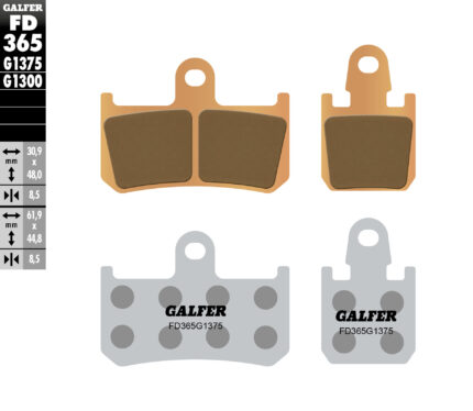 Тормозные колодки Galfer FD365G1375 KH442/4