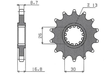 Звезда Sunstar 522.16 аналог JTF333.16