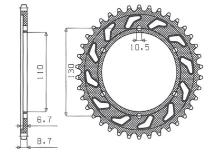 Звезда Sunstar 5480-39 аналог JTR479.39