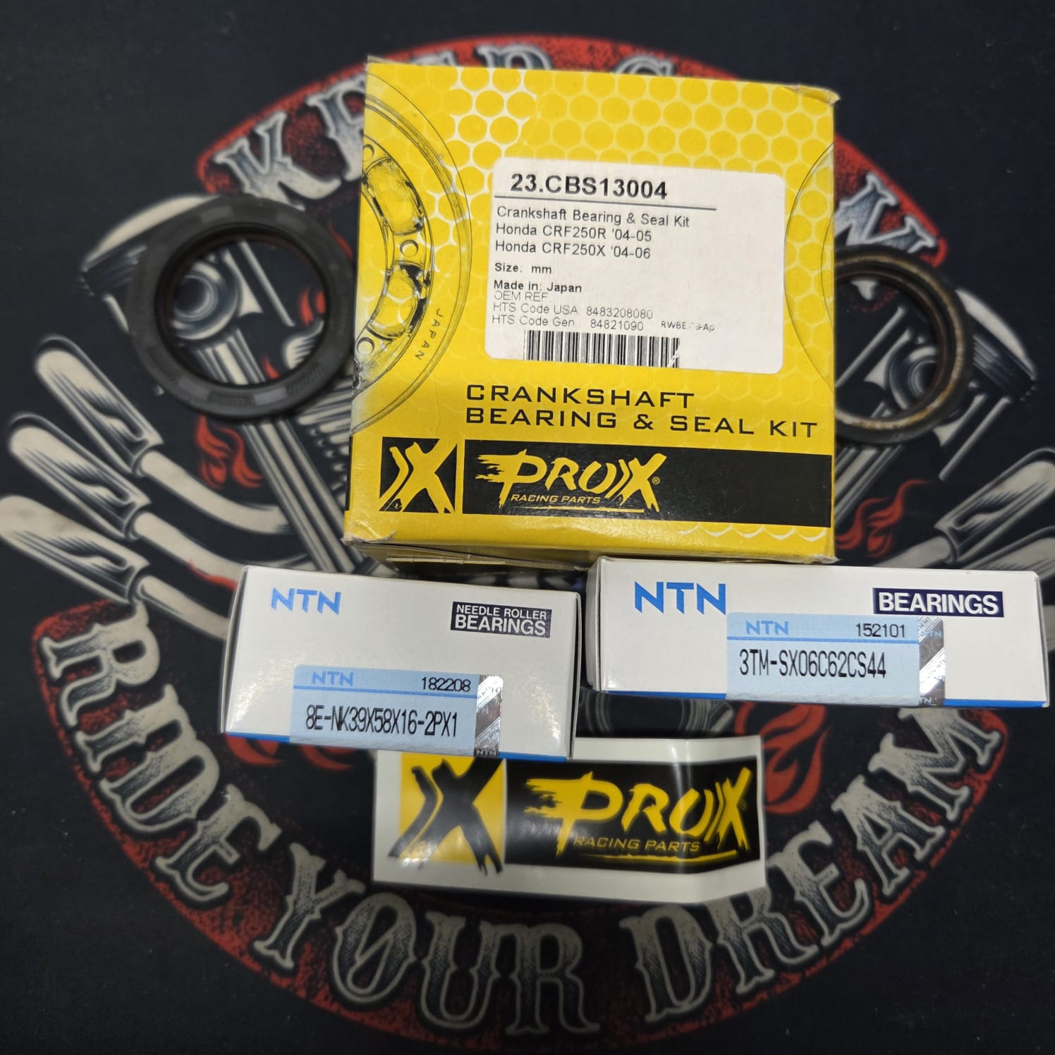 dcc470d0a4dfb56286e1eb718f25528a.jpg Подшипники коленвала ProX 23.CBS13004 Honda CRF 250R 04-05, CRF 250X 04-06