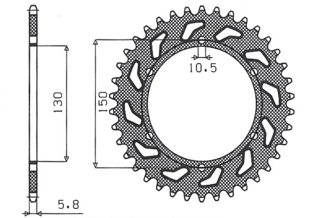 e5a65838bf147b5f72bbef9792c71d2e.jpg Звезда Sunstar 3610-45 аналог JTR245/3.45
