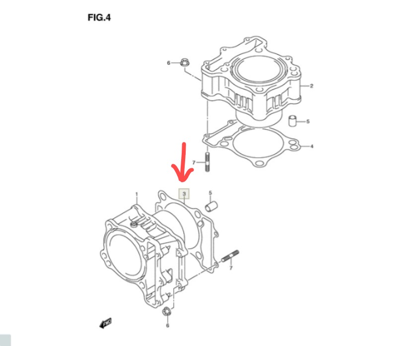 eb0bf68a43b82024a7706957abbae8ae.jpg Прокладка ГБЦ Suzuki 11241-19F10-000 передняя