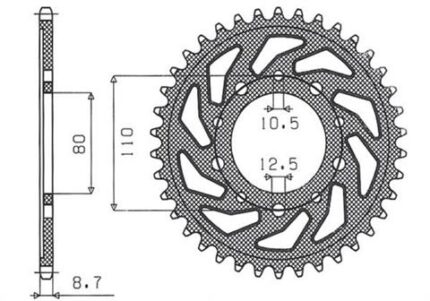 Звезда Sunstar 5363-43 аналог JTR1334.43