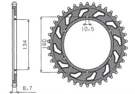 Звезда Sunstar 5635-43 аналог JTR1306.43