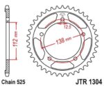 Звезда JT JTR1304.42ZBK Honda CBF 600, CB 600, CB 650F '14-'18, CBR 650F '14-'18, VT 750DC
